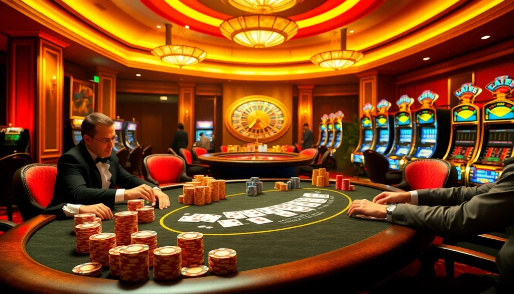 High-stakes poker players in a luxurious casino table environment, exploring the hidden wiki of gambling strategies.