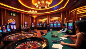Engaged players enjoying exciting table games at nhà cái vua99 casino.