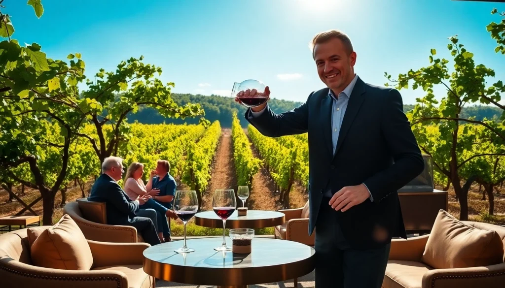 Experience Winery Membership benefits through a tasting at a vibrant vineyard.