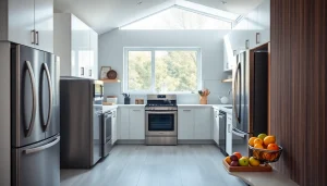 Discover innovative home appliances in a contemporary kitchen setting highlighting energy efficiency.