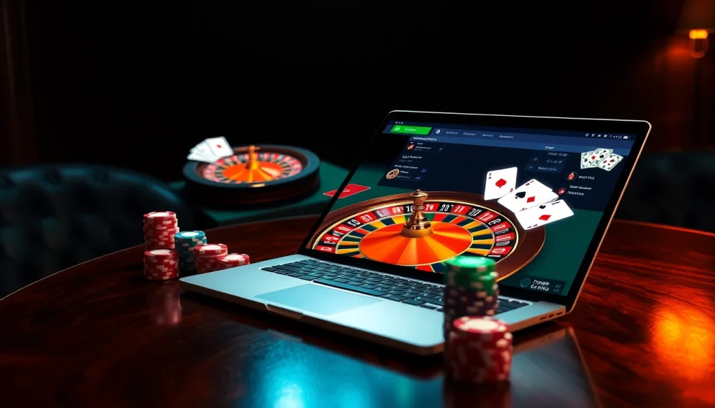 Vivez l'excitation des jeux en ligne avec le casino en ligne argent réel à une table de roulette virtuelle.
